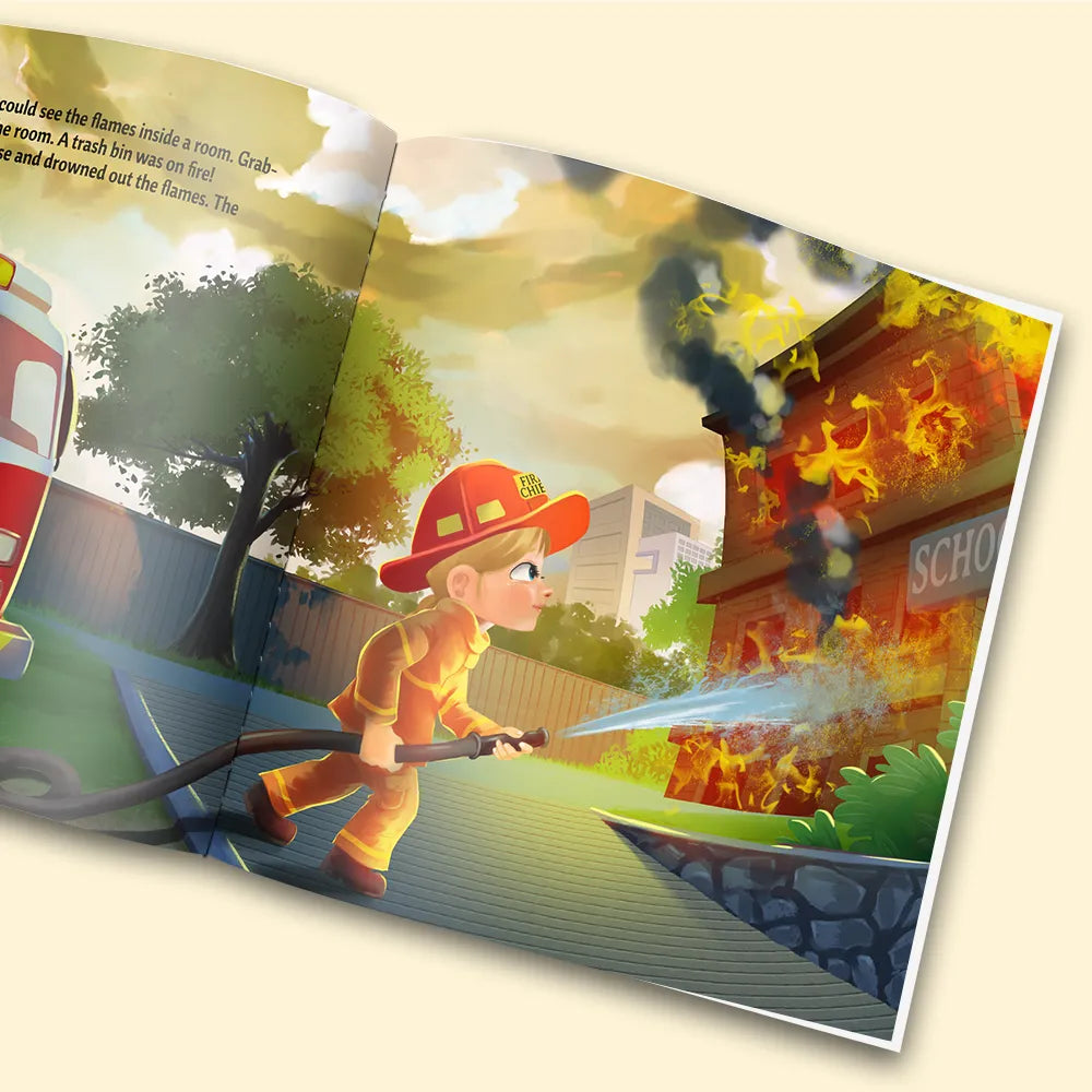 Personalized Children's Firefighter Book – Dinkleboo CA
