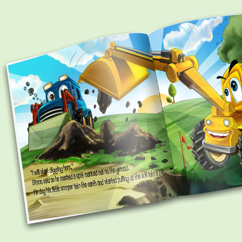 Personalized Children's Digger Book – Dinkleboo CA