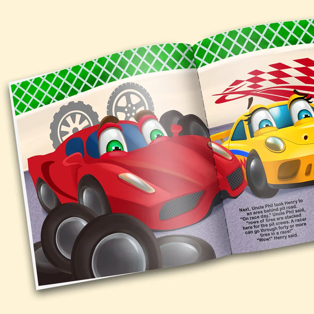 Digital Kids Racer Personalized Race Cars Children's Book – Dinkleboo CA